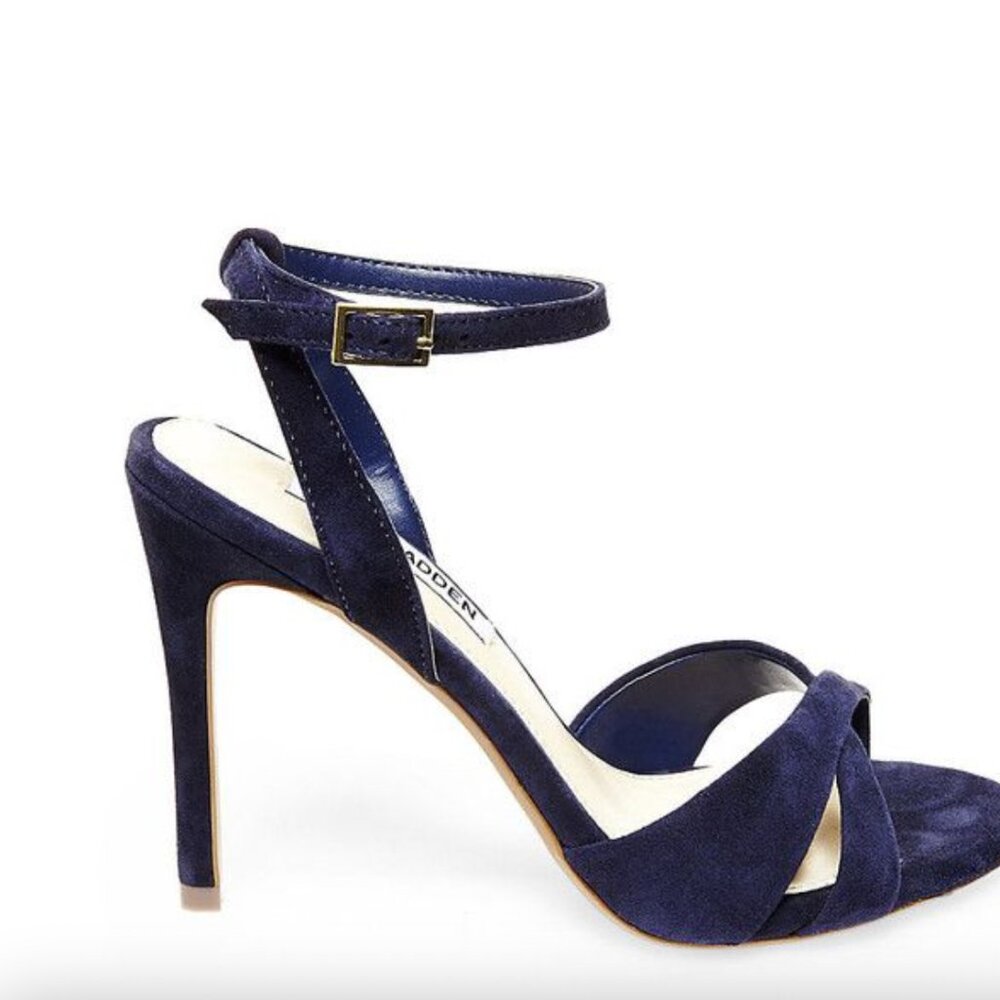 Steve Madden Strappy Heels Size 6 Navy Blue